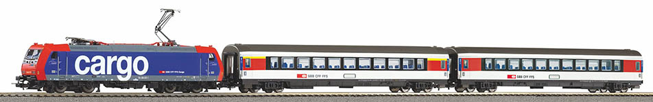 PIKO 59107 - H0 - Digital-Startset EC Re 484 + 2 Personenwagen, SBB, Ep. VI